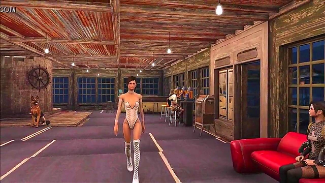 Teen Fallout 4 Slave Shows Off Sexy Fashion During Intense Hentai Action