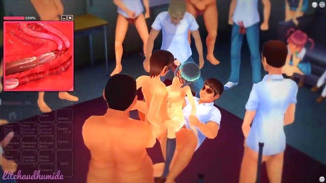 Saya Joins Anime Gangbang for Anal Fun, Blowjob Bliss & Juicy Creampies