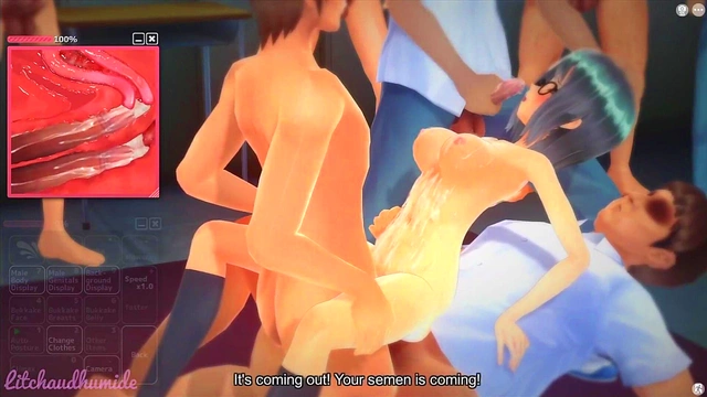 Saya Joins Anime Gangbang for Anal Fun, Blowjob Bliss & Juicy Creampies