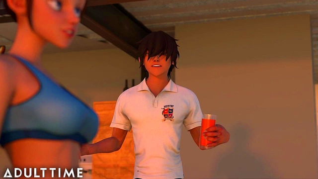 Step-Sibling Rivalry Heats Up With Uncensored Anime Hentai Teen Sex