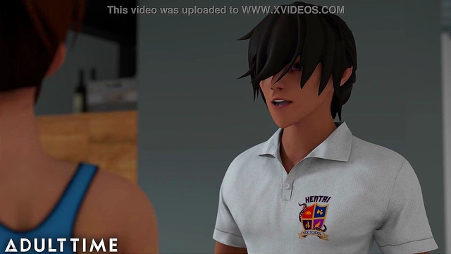 Step-Sibling Rivalry Heats Up With Uncensored Anime Hentai Teen Sex