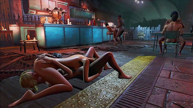 Anime Fallout 4 Threesome – Hot Fucking & Orgy Action