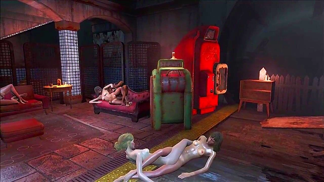 Anime Fallout 4 Threesome – Hot Fucking & Orgy Action