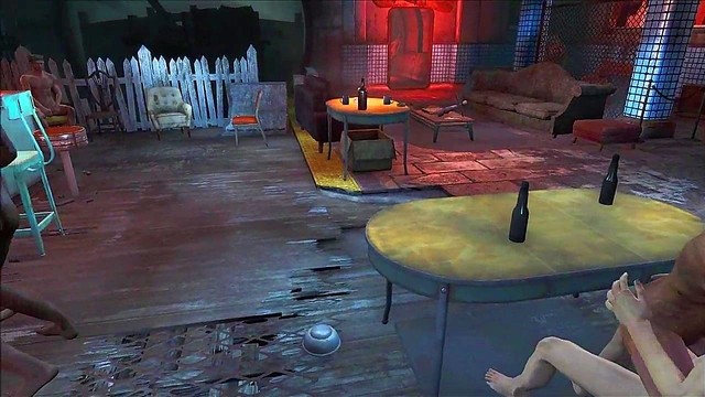 Anime Fallout 4 Threesome – Hot Fucking & Orgy Action