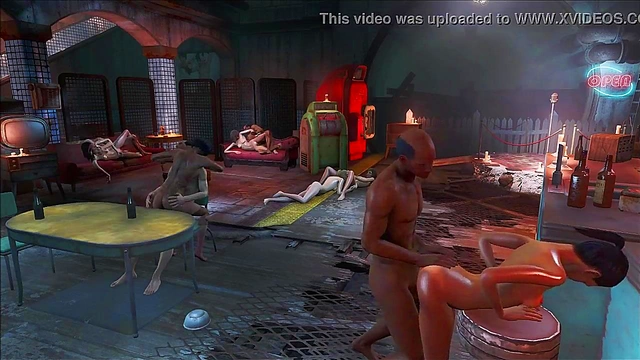 Anime Fallout 4 Threesome – Hot Fucking & Orgy Action