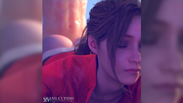 Claire From Resident Evil Gets Hardcore 3D Anime Pussy Pound With Big Tits&BIG Dick