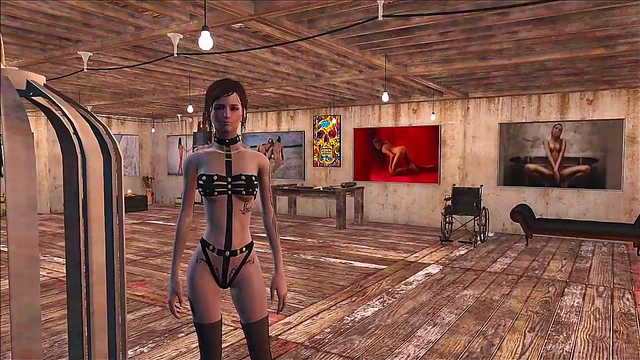 Sexy Teen Brunette in Fallout 4 Nude Mod Shows Off Hot Anime Fashion