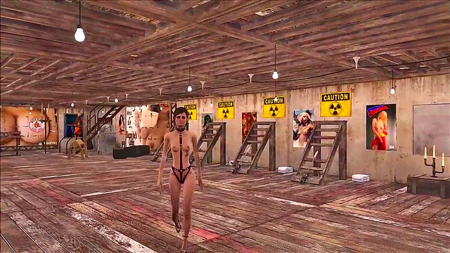 Sexy Teen Brunette in Fallout 4 Nude Mod Shows Off Hot Anime Fashion