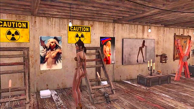 Sexy Teen Brunette in Fallout 4 Nude Mod Shows Off Hot Anime Fashion