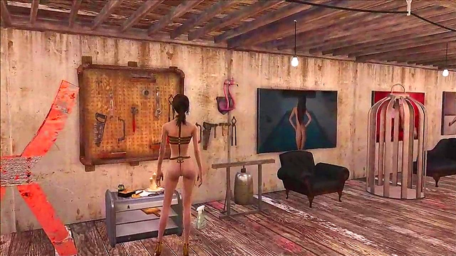 Sexy Teen Brunette in Fallout 4 Nude Mod Shows Off Hot Anime Fashion