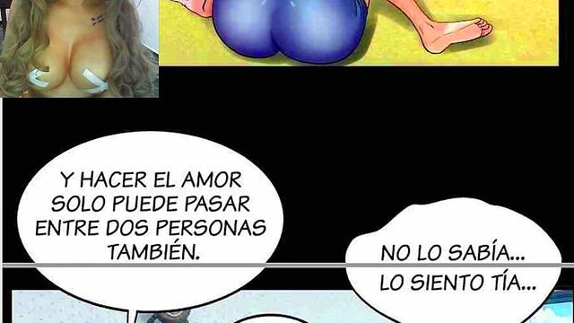 Hot Anime Step-Aunt Seduces in Chapter 23 for Sizzling Scene