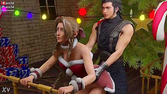 Ero3D Christmas With Aerith – Uncensored FF7 Anime Sex Adventure