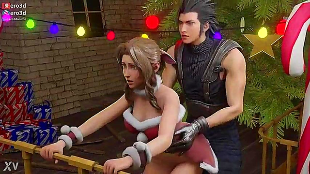 Ero3D Christmas With Aerith – Uncensored FF7 Anime Sex Adventure