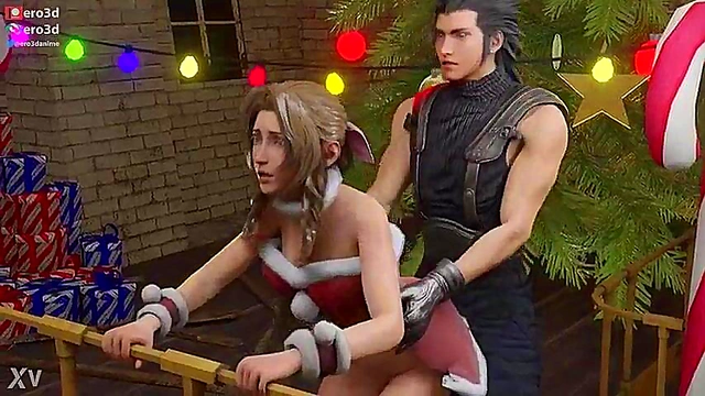 Ero3D Christmas With Aerith – Uncensored FF7 Anime Sex Adventure