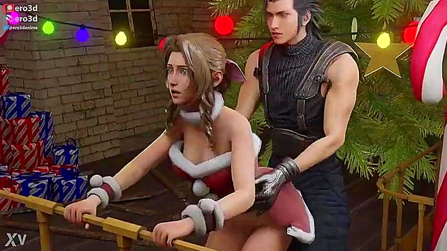 Ero3D Christmas With Aerith – Uncensored FF7 Anime Sex Adventure