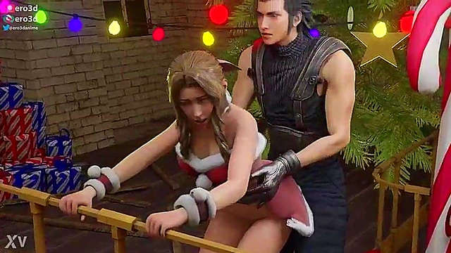 Ero3D Christmas With Aerith – Uncensored FF7 Anime Sex Adventure