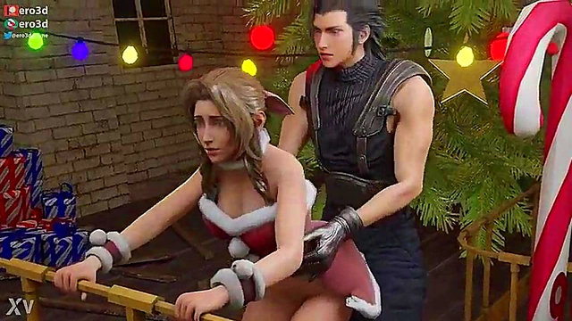 Ero3D Christmas With Aerith – Uncensored FF7 Anime Sex Adventure