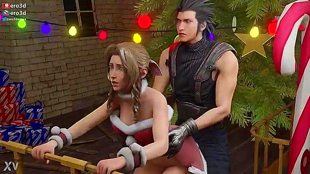 Ero3D Christmas With Aerith – Uncensored FF7 Anime Sex Adventure