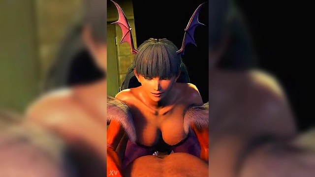 Morrigan Succubus Fucks in Alley for POV Big Boob VR Action