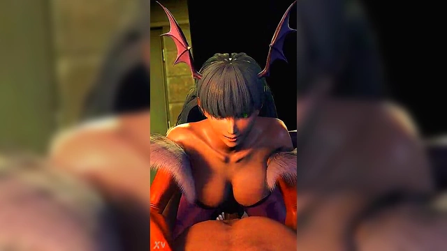 Morrigan Succubus Fucks in Alley for POV Big Boob VR Action