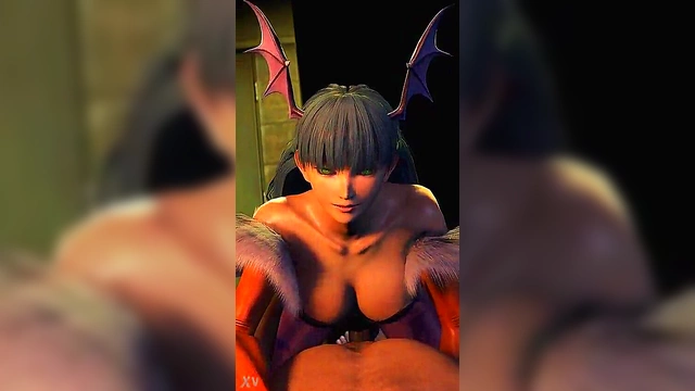 Morrigan Succubus Fucks in Alley for POV Big Boob VR Action