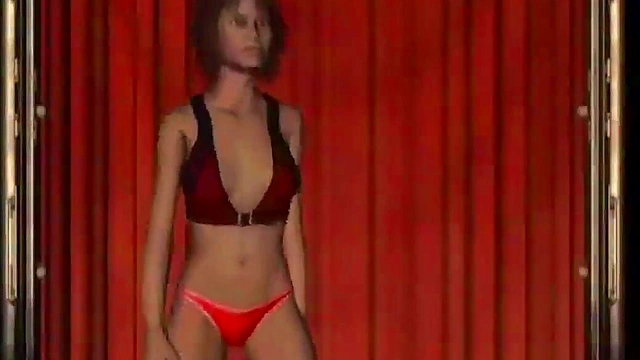 French Maid Anime Babe Seduces With Big Tits And Panties Off