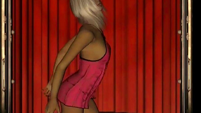 French Maid Anime Babe Seduces With Big Tits And Panties Off