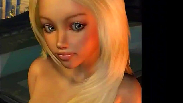 French Maid Anime Babe Seduces With Big Tits And Panties Off