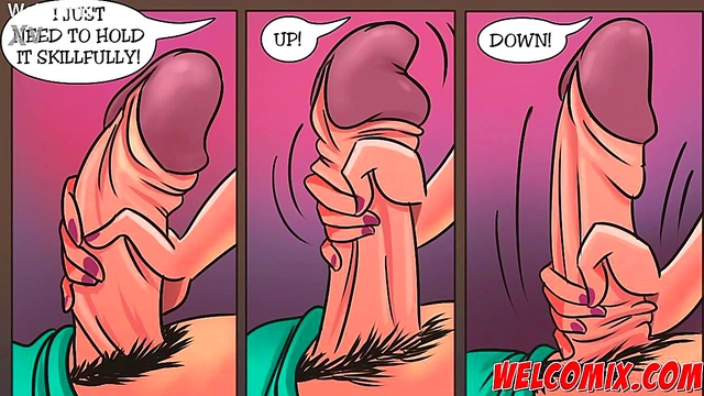 Naughty Cartoon Teen Andy Sucks Dick & Gives Handjob For Hot Blowjob Fun