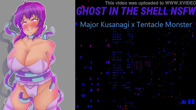 Horny Major Kusanagi Fucks Monster in NSFW Ghost in the Shell ASMR Scene