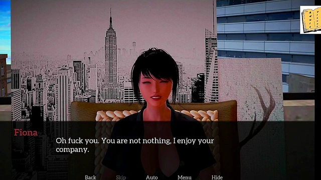 Small-Titted Cartoon Girl Explores Sexual Desires in Her New Family Home