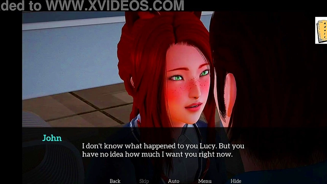 Small-Titted Cartoon Girl Explores Sexual Desires in Her New Family Home