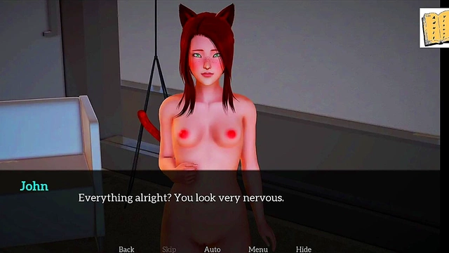 Small-Titted Cartoon Girl Explores Sexual Desires in Her New Family Home