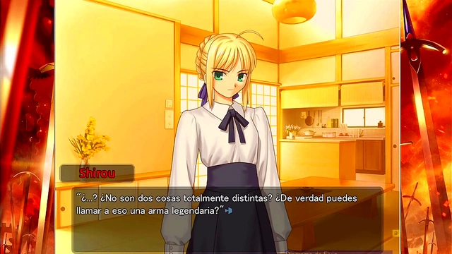 Big-Ass Anime Babe Rides Big Dick in Fate Stay Night Realta Nua Eroge Game Playthrough