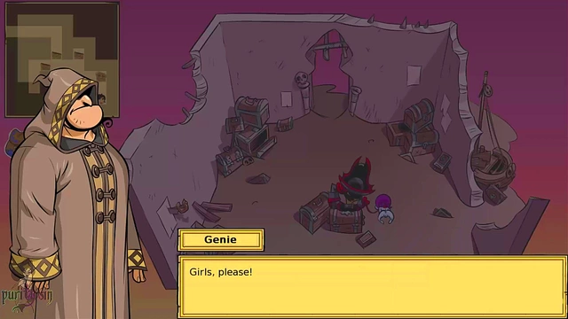 Horny Genie Princess Tamed by Big-Cock Hero in Sinful Anime Game Adventure