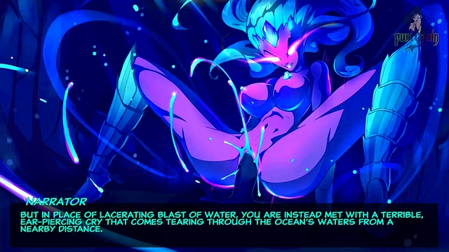 Blue-Haired Anime Girl Gets Rough Monster Sex & OrgasmicCumshot