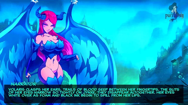 Blue-Haired Anime Girl Gets Rough Monster Sex & OrgasmicCumshot