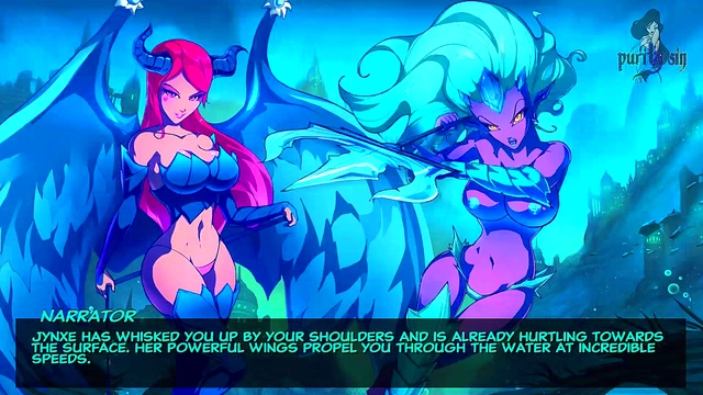 Blue-Haired Anime Girl Gets Rough Monster Sex & OrgasmicCumshot