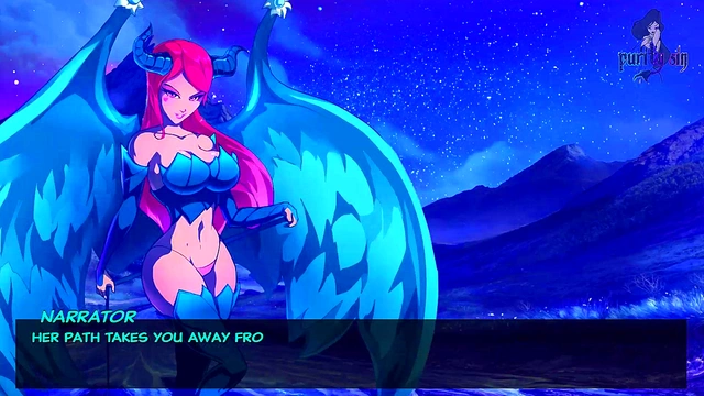 Blue-Haired Anime Girl Gets Rough Monster Sex & OrgasmicCumshot