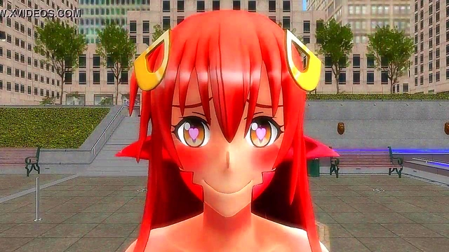 Shy SnakeGirl Miia Shows Off Busty Body & Spreads Pussy For Public Orgasm