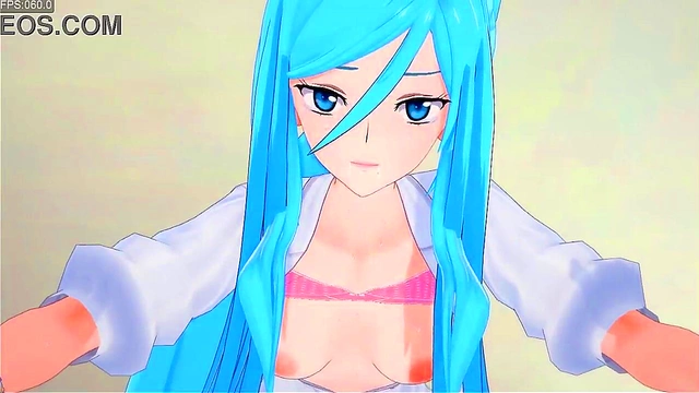 3D Anime Babe Experiences Ultimate Pleasure in Foggy Japanese Street Scene