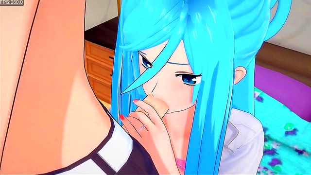 3D Anime Babe Experiences Ultimate Pleasure in Foggy Japanese Street Scene