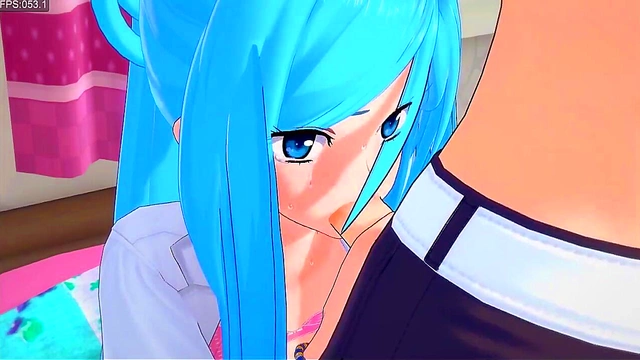 3D Anime Babe Experiences Ultimate Pleasure in Foggy Japanese Street Scene