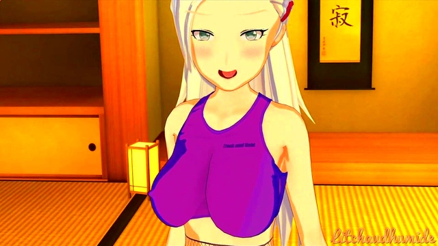 Sex With Ino from Koikatu – Boobs, Ass, Blowjob & Toy Play Creampie