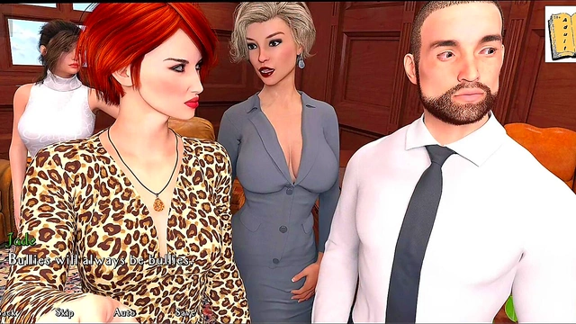 Brunette College Chick With Big Tits Fucks Hard In 3D Hentai Sex Game Walkthrough