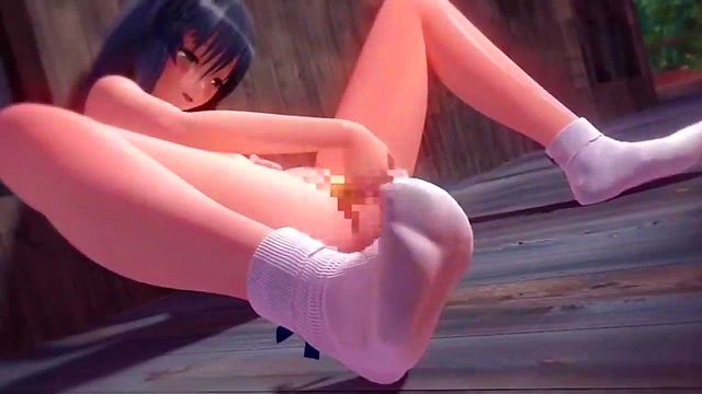 Kotegawa Yui Shamelessly Masturbates Outdoors With Toys In 3D Hentai Bliss