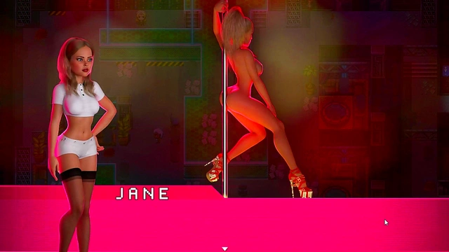 Neon Oasis – Cartoon Couple Gets Naked & Dances at the Club for Hot Action