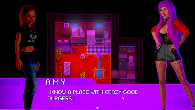 Neon Oasis – Cartoon Couple Gets Naked & Dances at the Club for Hot Action