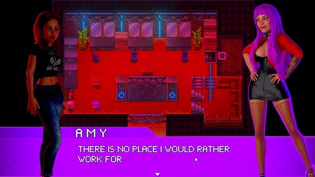 Neon Oasis – Cartoon Couple Gets Naked & Dances at the Club for Hot Action