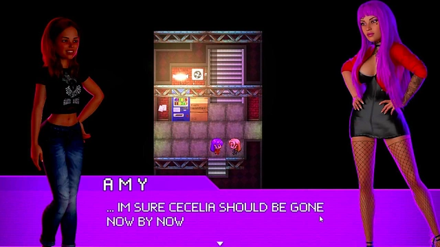 Neon Oasis – Cartoon Couple Gets Naked & Dances at the Club for Hot Action